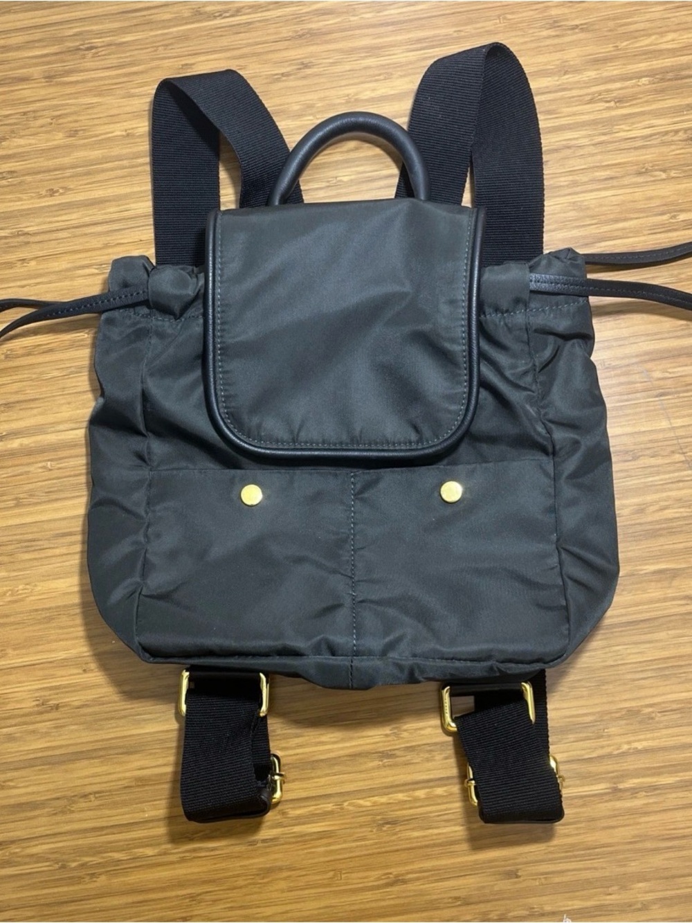 Marni Dark Green Mini Backpack